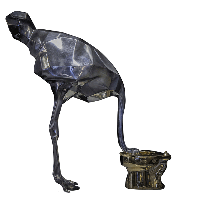 Ostrich Golden Fountain Silver » angelo accardi